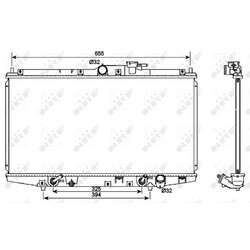 Chladič motora NRF 53087 - obr. 1