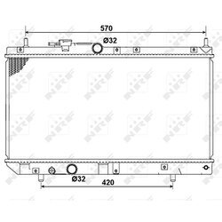 Chladič motora NRF 53277