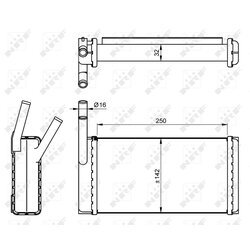 Výmenník tepla vnútorného kúrenia NRF 54265 - obr. 4