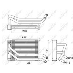 Výmenník tepla vnútorného kúrenia NRF 54313 - obr. 4