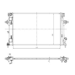 Chladič motora NRF 550035