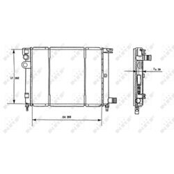 Chladič motora NRF 58966 - obr. 3