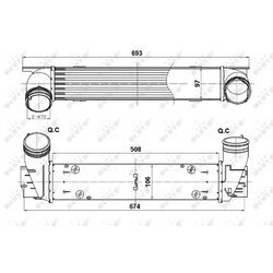 Chladič plniaceho vzduchu NRF 30385 - obr. 3