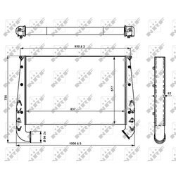 Chladič plniaceho vzduchu NRF 309191 - obr. 4