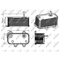 Chladič motorového oleja NRF 31291 - obr. 1