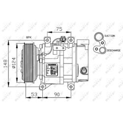 Kompresor klimatizácie NRF 32145G - obr. 4