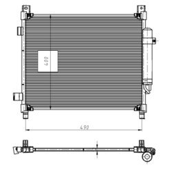 Kondenzátor klimatizácie NRF 350420