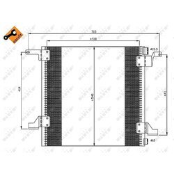 Kondenzátor klimatizácie NRF 35526