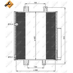 Kondenzátor klimatizácie NRF 35853