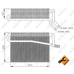 Výparník klimatizácie NRF 36076 - obr. 4