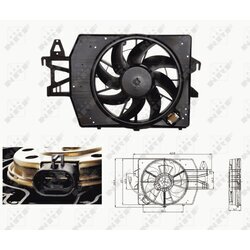 Ventilátor chladenia motora NRF 47682