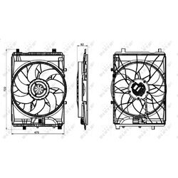 Ventilátor chladenia motora NRF 47849 - obr. 2