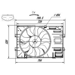 Ventilátor chladenia motora NRF 47918 - obr. 4