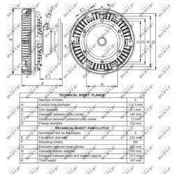 Spojka ventilátora chladenia NRF 49070 - obr. 4