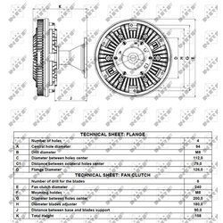 Spojka ventilátora chladenia NRF 49083 - obr. 3