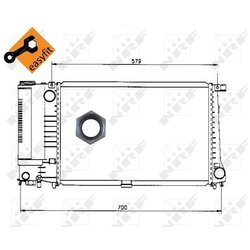 Chladič motora NRF 50568 - obr. 3