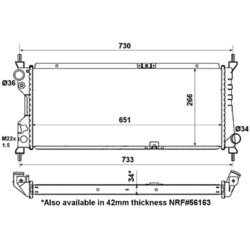 Chladič motora NRF 507522 - obr. 3