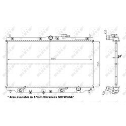 Chladič motora NRF 517722