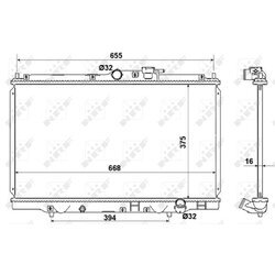 Chladič motora NRF 53508 - obr. 3