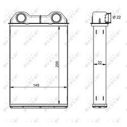 Výmenník tepla vnútorného kúrenia NRF 54341 - obr. 4