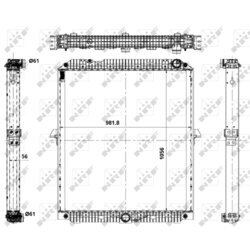 Chladič motora NRF 56069 - obr. 4