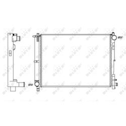 Chladič motora NRF 58263A - obr. 3