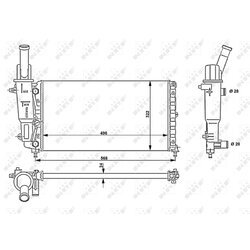 Chladič motora NRF 58952 - obr. 3