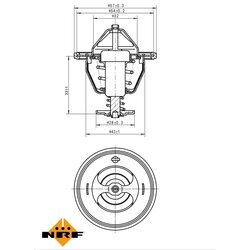 Termostat chladenia NRF 725111 - obr. 4