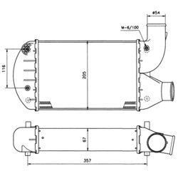 Chladič plniaceho vzduchu NRF 30134