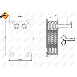 Chladič motorového oleja NRF 31294 - obr. 4