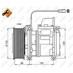 Kompresor klimatizácie NRF 32829