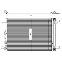 Kondenzátor klimatizácie NRF 350509