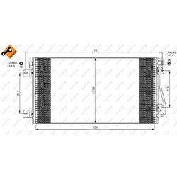 Kondenzátor klimatizácie NRF 35484