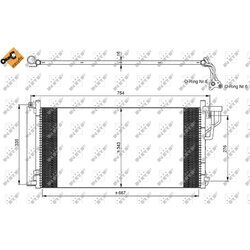 Kondenzátor klimatizácie NRF 35962