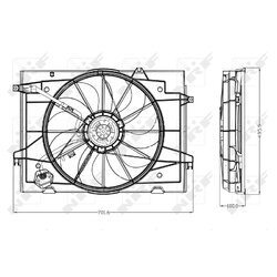 Ventilátor chladenia motora NRF 47285 - obr. 1