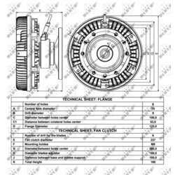 Spojka ventilátora chladenia NRF 49033 - obr. 3