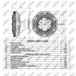 Spojka ventilátora chladenia NRF 49039 - obr. 4