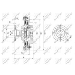 Spojka ventilátora chladenia NRF 49621 - obr. 4