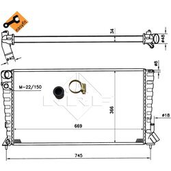 Chladič motora NRF 509510 - obr. 4