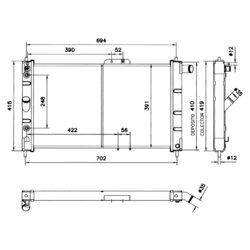 Chladič motora NRF 52056 - obr. 1