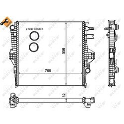 Chladič motora NRF 53005 - obr. 4