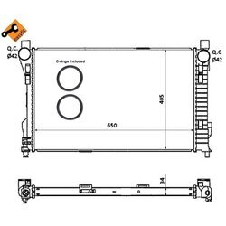 Chladič motora NRF 53854 - obr. 3