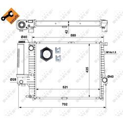 Chladič motora NRF 53897 - obr. 4