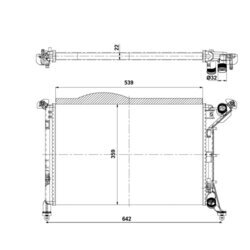 Chladič motora NRF 53969 - obr. 3