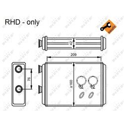 Výmenník tepla vnútorného kúrenia NRF 54224 - obr. 4