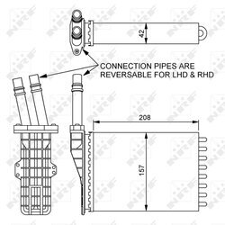 Výmenník tepla vnútorného kúrenia NRF 54245 - obr. 4