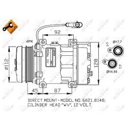 Kompresor klimatizácie NRF 32759G - obr. 4