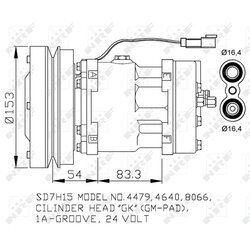 Kompresor klimatizácie NRF 32879