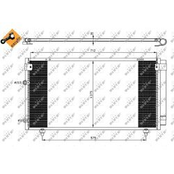 Kondenzátor klimatizácie NRF 35518