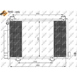 Kondenzátor klimatizácie NRF 35552